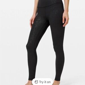Lululemon Athletica Nulu Align Code Black Legging like new!   Sz 8